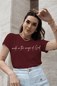 T-SHIRT IMAGE OF GOD DTF MARSALA