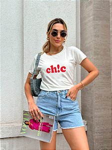 T-SHIRT CHIC DTF BRANCO