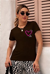 T-SHIRT CORAÇÃO WITH DTF CHOCOLATE