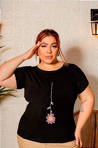 T-SHIRT PLUS SIZE FLOR I LOVE DTF