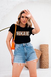 T-SHIRT VOGUE ANIMAL PRINT DTF