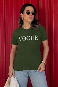 T-SHIRT VOGUE ESPANA DTF VERDE MILITAR