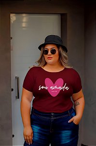 T-SHIRT PLUS SIZE SOU AMADA JO 3:16 DTF MARSALA XG