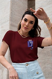 T-SHIRT TÉDIO DIVERTIDAMENTE DTF MARSALA