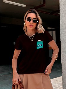 T-SHIRT INVEJA DIVERTIDAMENTE DTF MARSALA