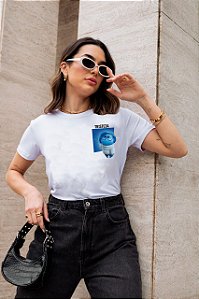 T-SHIRT INVEJA DIVERTIDAMENTE DTF BRANCO