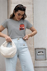 T-SHIRT RAIVA DIVERTIDAMENTE DTF CINZA