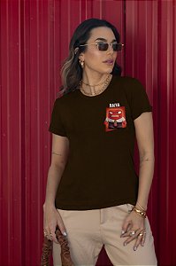 T-SHIRT RAIVA DIVERTIDAMENTE DTF CHOCOLATE