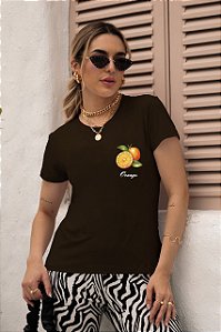 T-SHIRT LARANJA DTF CHOCOLATE