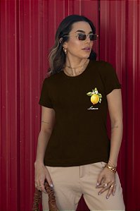 T-SHIRT LIMÃO DTF CHOCOLATE