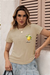 T-SHIRT LIMÃO DTF BEGE
