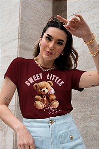 T-SHIRT URSINHO SWEET DTF MARSALA