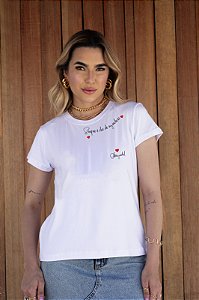 T-SHIRT SEMPRE É DIA DTF BRANCO