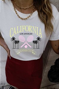 T-SHIRT RAQUETE CALIFORNIA DTF OFF WHITE