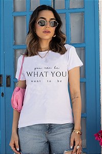 T-SHIRT WHAT YOU DTF BRANCO