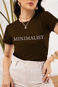 T-SHIRT MINIMALIST DTF CHOCOLATE