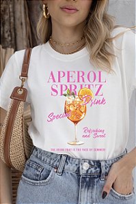 T-SHIRT APEROL DRINK DTF OFF WHITE