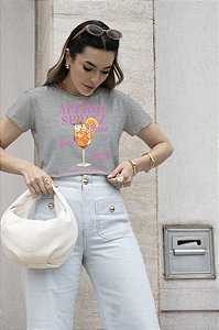 T-SHIRT APEROL DRINK DTF CINZA