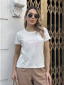 T-SHIRT LA PÓESIE DTF BRANCO