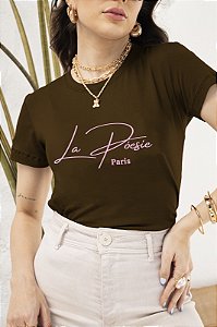 T-SHIRT LA PÓESIE DTF CHOCOLATE