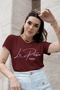 T-SHIRT LA PÓESIE DTF MARSALA