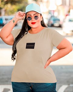 T-SHIRT PLUS SIZE LOS ANGELES DTF BEGE XG