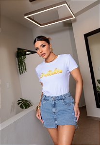 T-SHIRT GRATIDÃO BRANCO