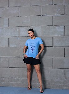 T-SHIRT LAGOSTA SE O LOVEN DTF AZUL BEBÊ