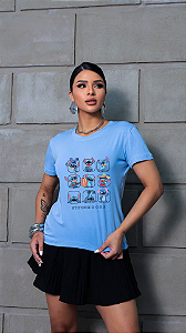 T-SHIRT STITCH MOOD DTF AZUL BEBÊ