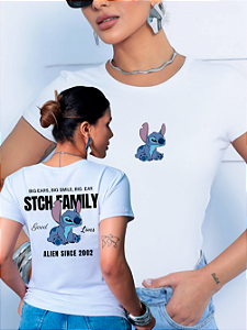 T-SHIRT STITCH FAMILY DTF BRANCO
