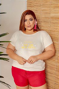 T-SHIRT PLUS SIZE DARLING YOU ARE DTF OFF WHITE XG