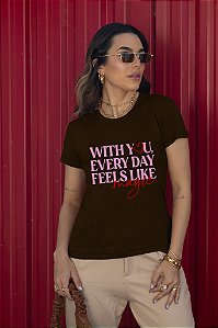 T-SHIRT MAGIC WITH YOU DTF CHOCOLATE