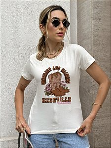 T-SHIRT BOTAS NASHVILLE DTF OFF WHITE