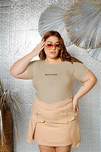 T-SHIRT PLUS SIZE YOU ARE NEEDED DTF BEGE XG