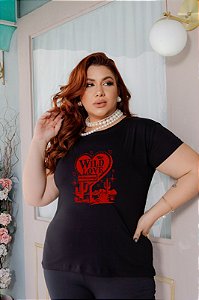 T-SHIRT PLUS SIZE CACTUS WILD LOVE DTF XG