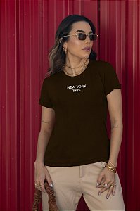 T-SHIRT NEW YORK 1985 DTF CHOCOLATE