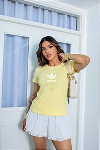 T-SHIRT ADIDAS DTF AMARELO BEBÊ