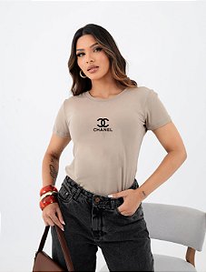 T-SHIRT CHANEL DTF BEGE