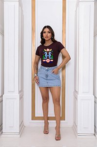 T-SHIRT CAVALO MARINHO SE O DTF CHOCOLATE