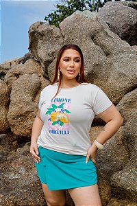 T-SHIRT PLUS SIZE LIMONE MIRTILLI DTF OFF WHITE XG