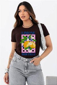 T-SHIRT LIMONE MIRTILLI DTF CHOCOLATE