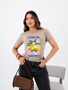 T-SHIRT LIMONE MIRTILLI DTF BEGE