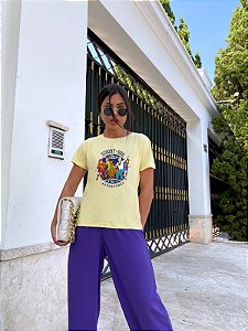 T-SHIRT TURMA DO SCOOBY-DOO DTF AMARELO BEBÊ