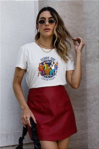 T-SHIRT TURMA DO SCOOBY-DOO DTF OFF WHITE