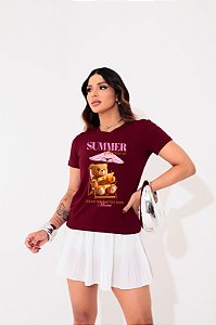 T-SHIRT URSO SUMMER SEASON DTF MARSALA