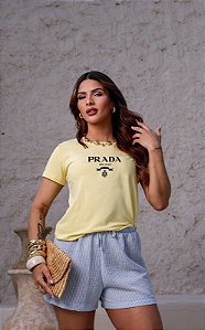 T-SHIRT PRADA DTF AMARELO BEBÊ