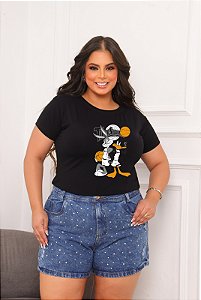 T-SHIRT PLUS SIZE PERNALONGA E PATOLINO DTF XG
