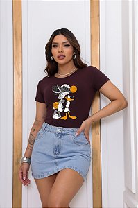 T-SHIRT PERNALONGA E PATOLINO DTF CHOCOLATE