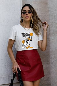 T-SHIRT PERNALONGA E PATOLINO DTF OFF WHITE