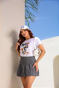 T-SHIRT PERNALONGA E PATOLINO DTF BRANCO